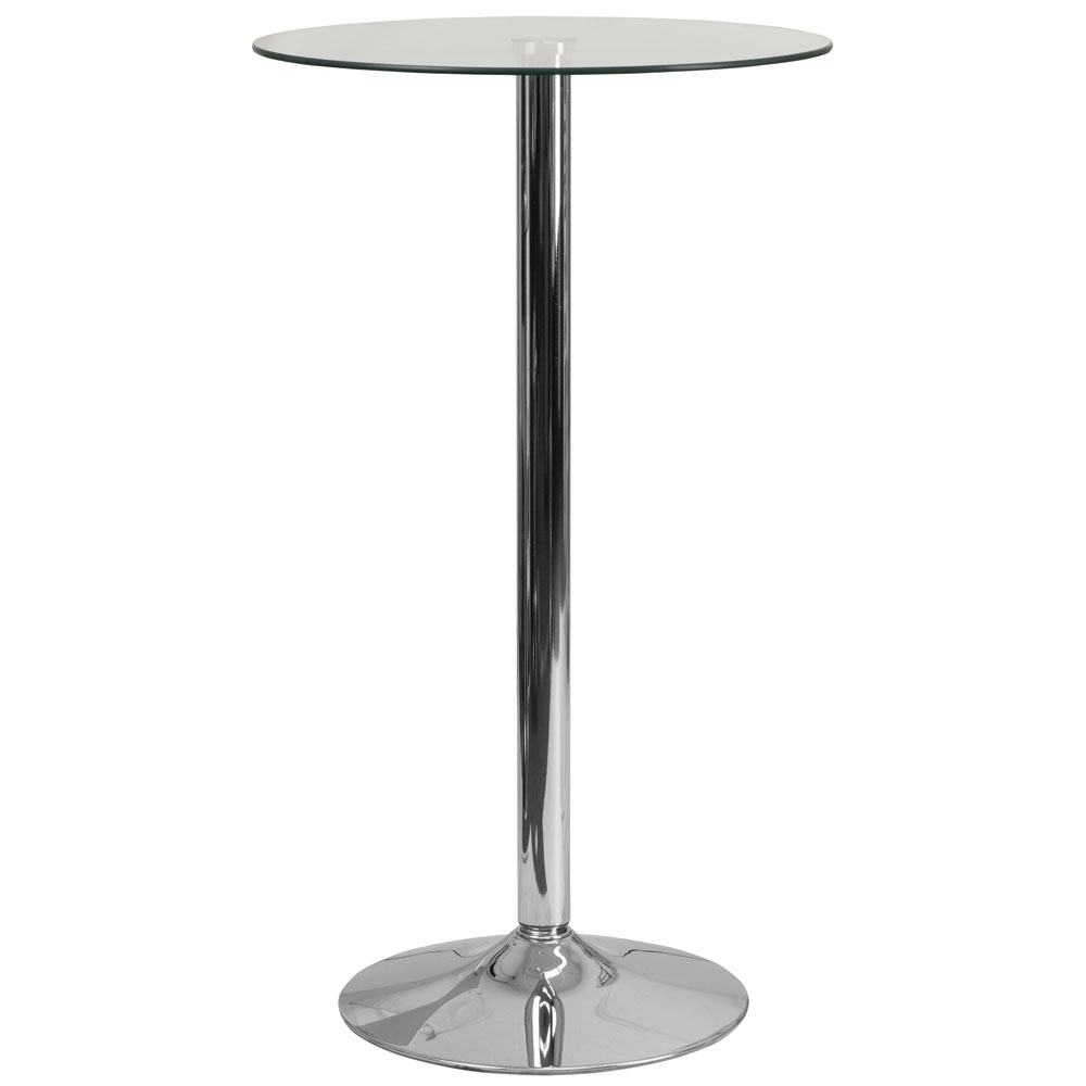 Cafe tables and chairs glasstop small bar table