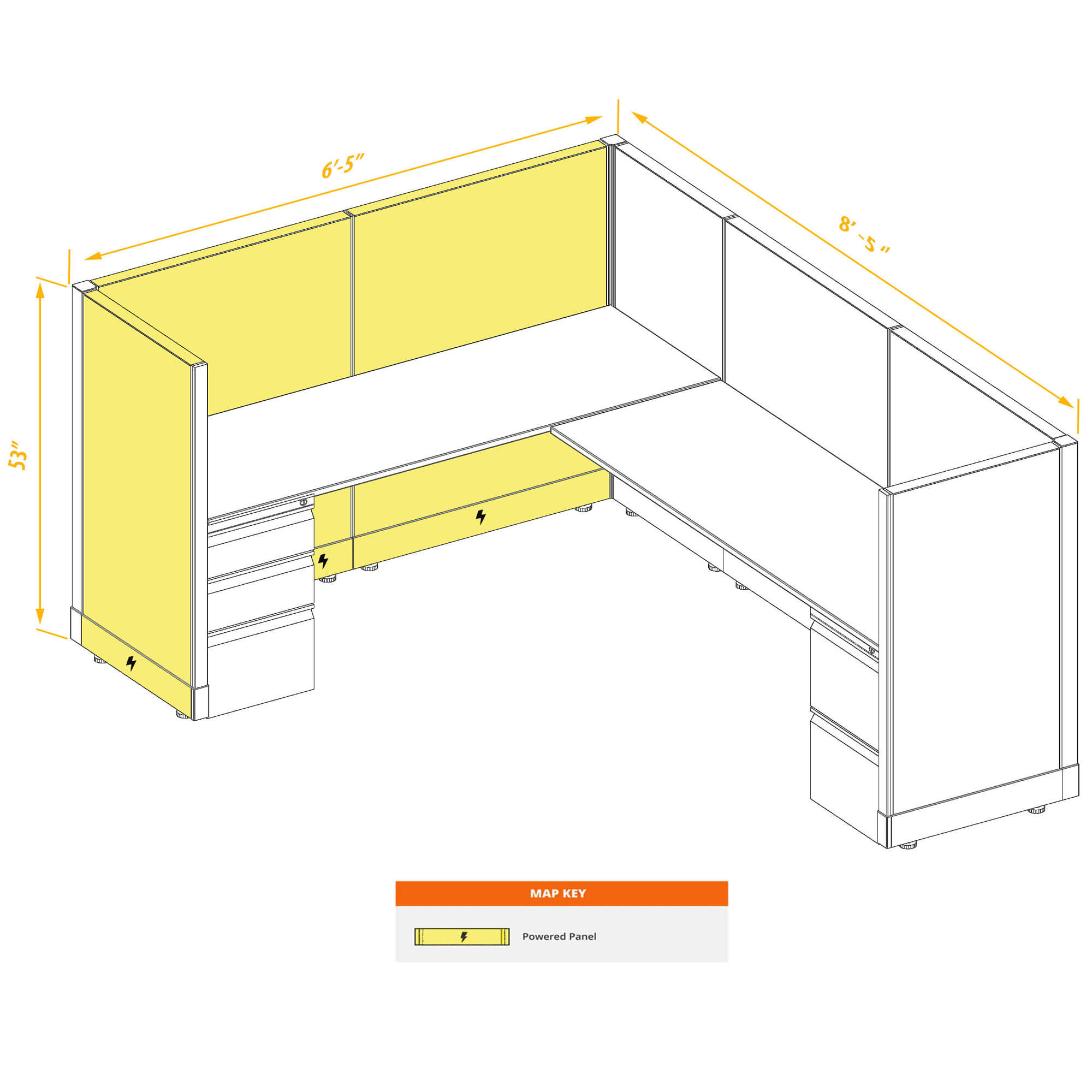 Modular furniture CUB 1 53 P 68 PSO