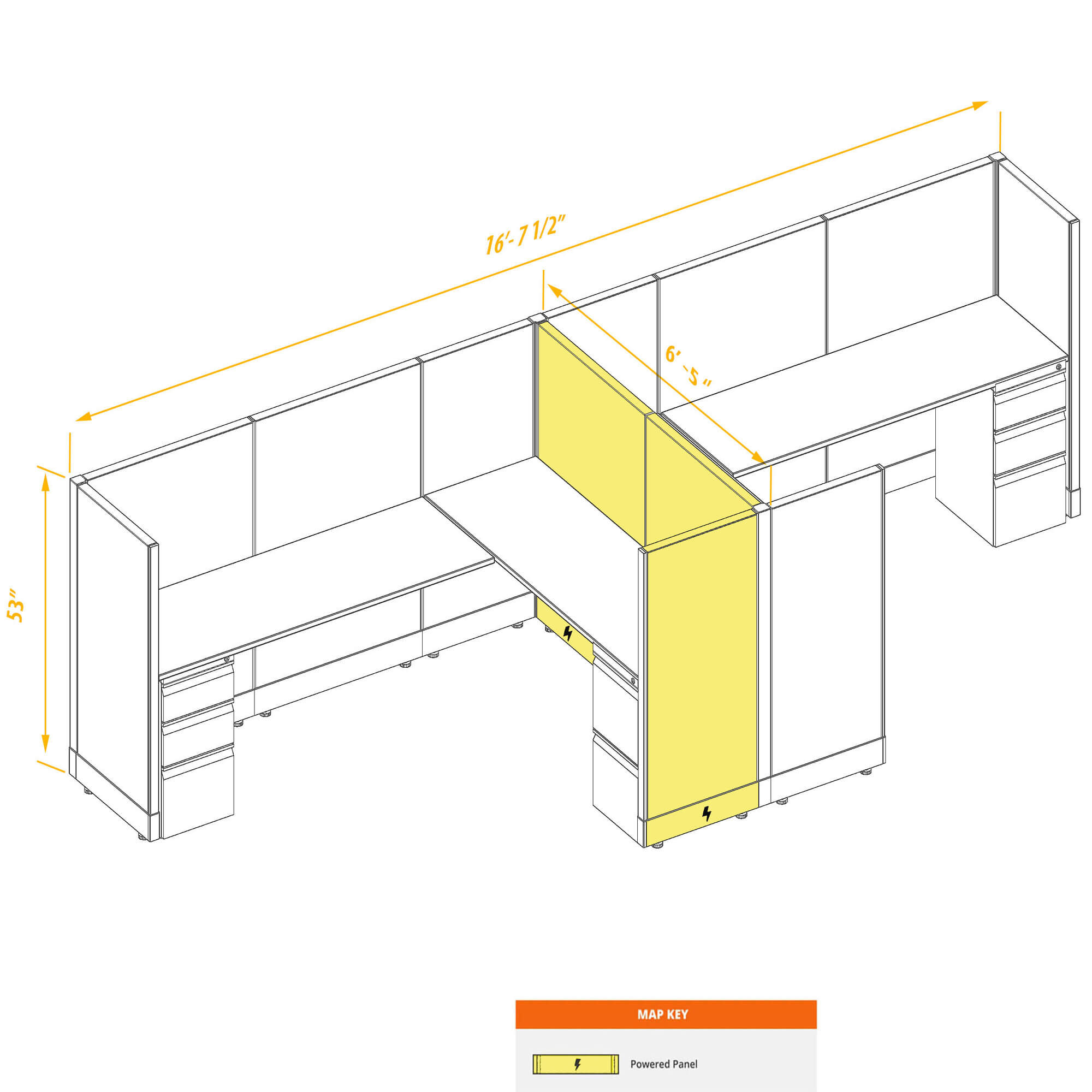 Modular furniture CUB 2a 53 P 68 PSO