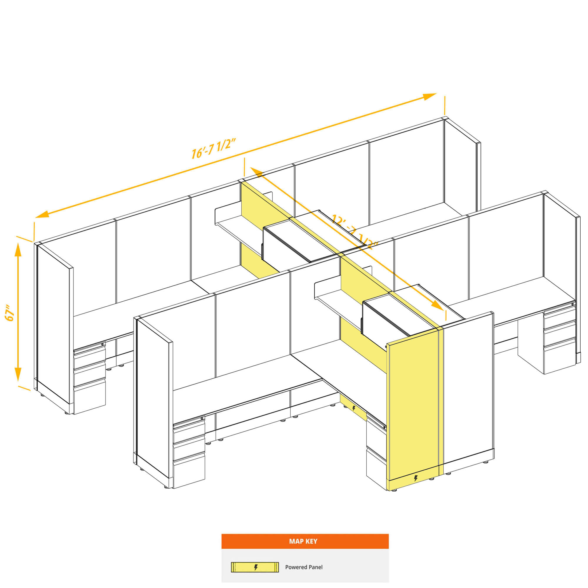 Modular furniture CUB 4 67 P 68 PSO 1