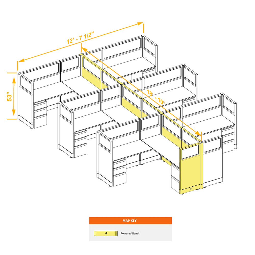 Modular furniture CUB 6 53 P 66 G PSO