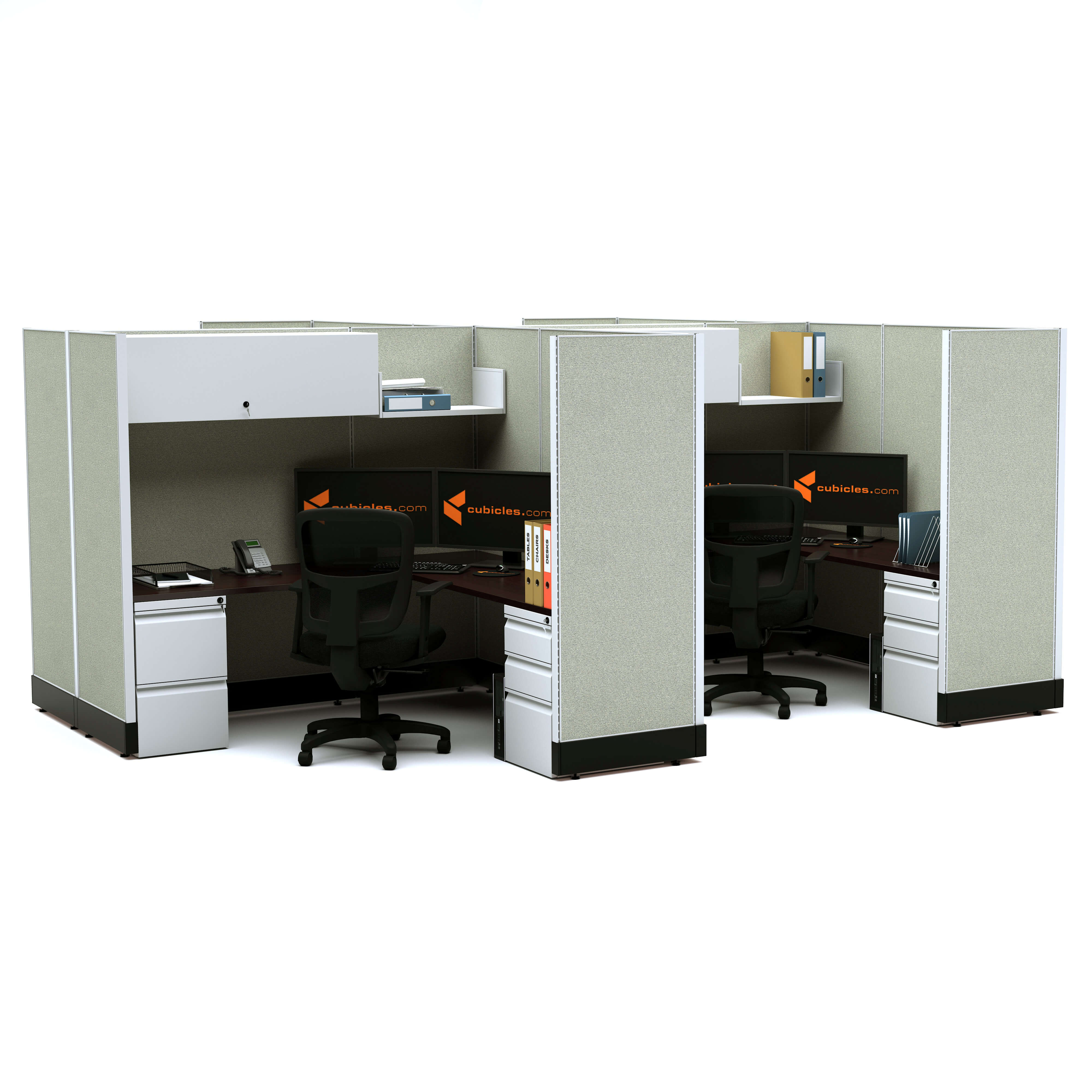 Modular office furniture modular office desk furniture 67 4pack inline unpowered