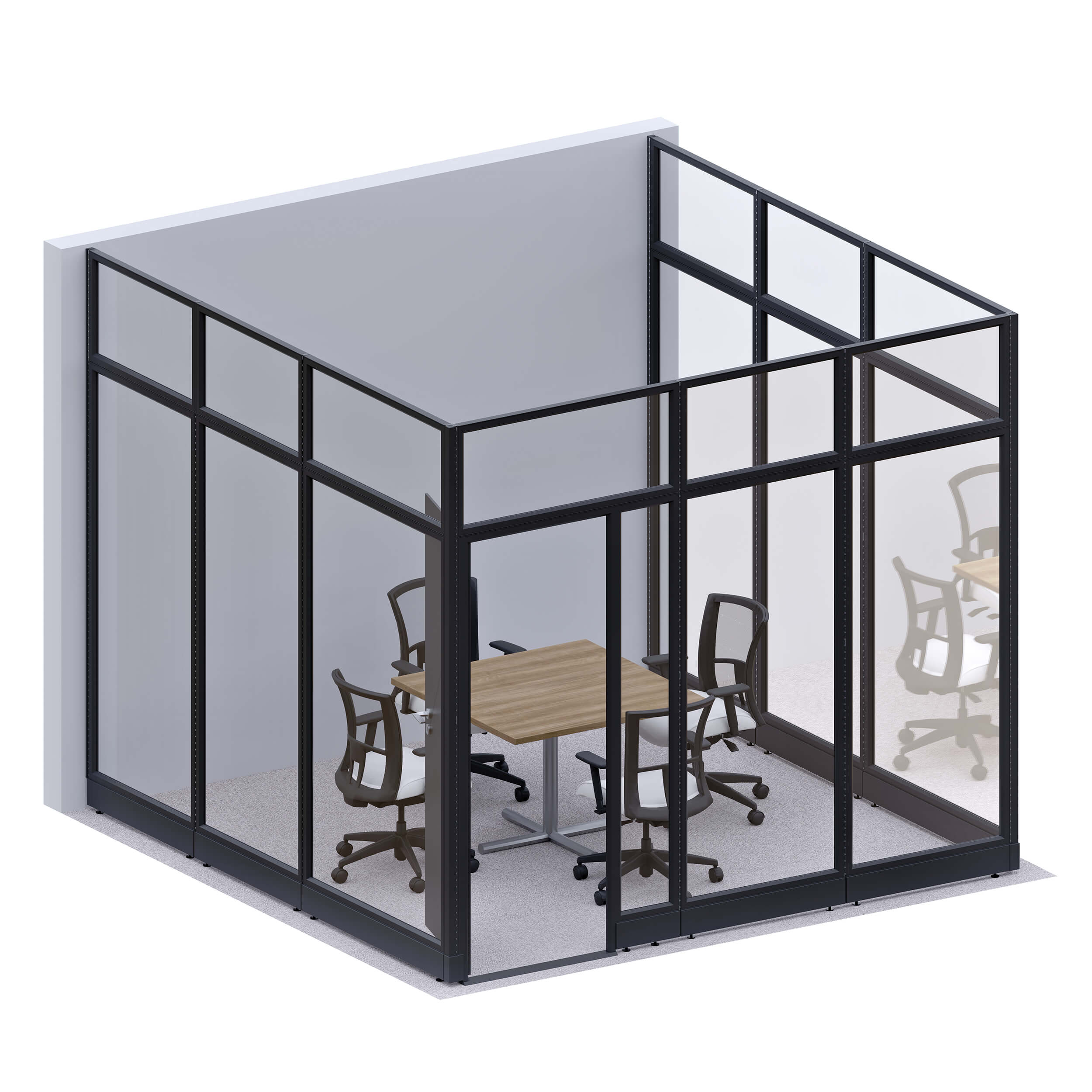 Office walls glass wall conference room 107h u shape