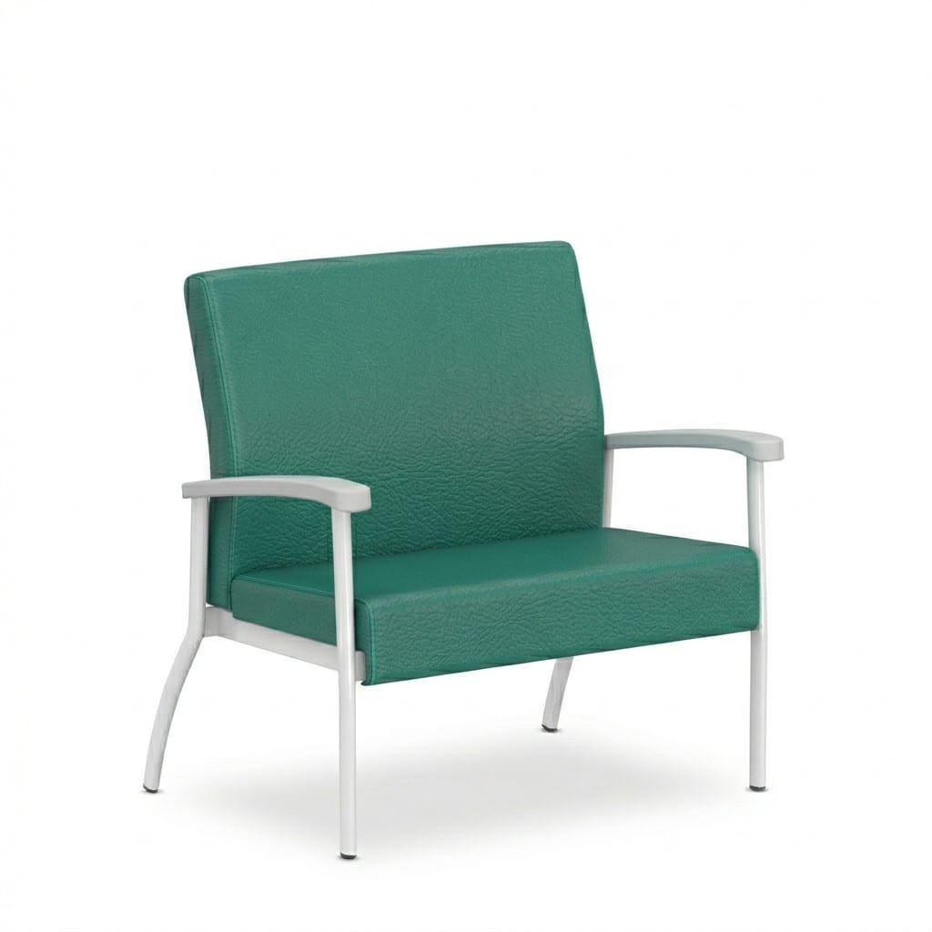 Armchair left link low green