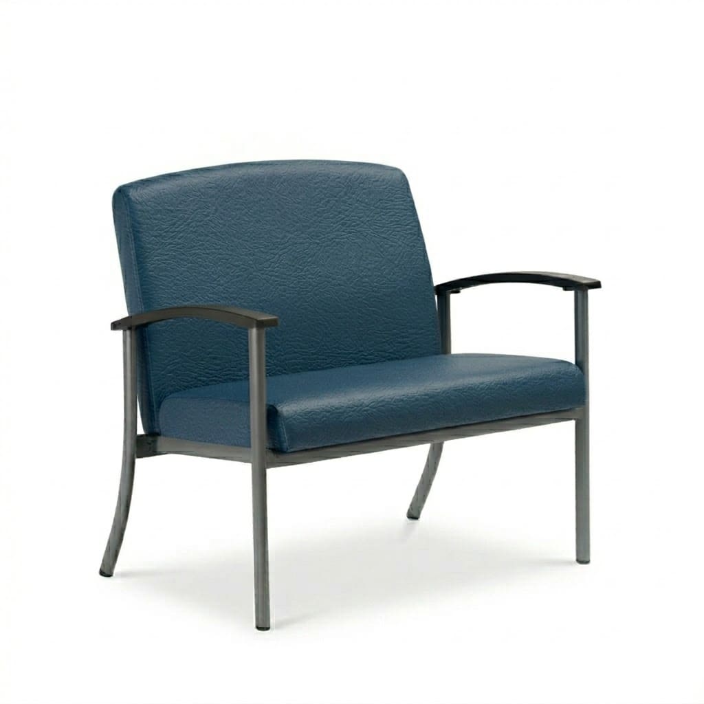 Extra wide chair low back navy