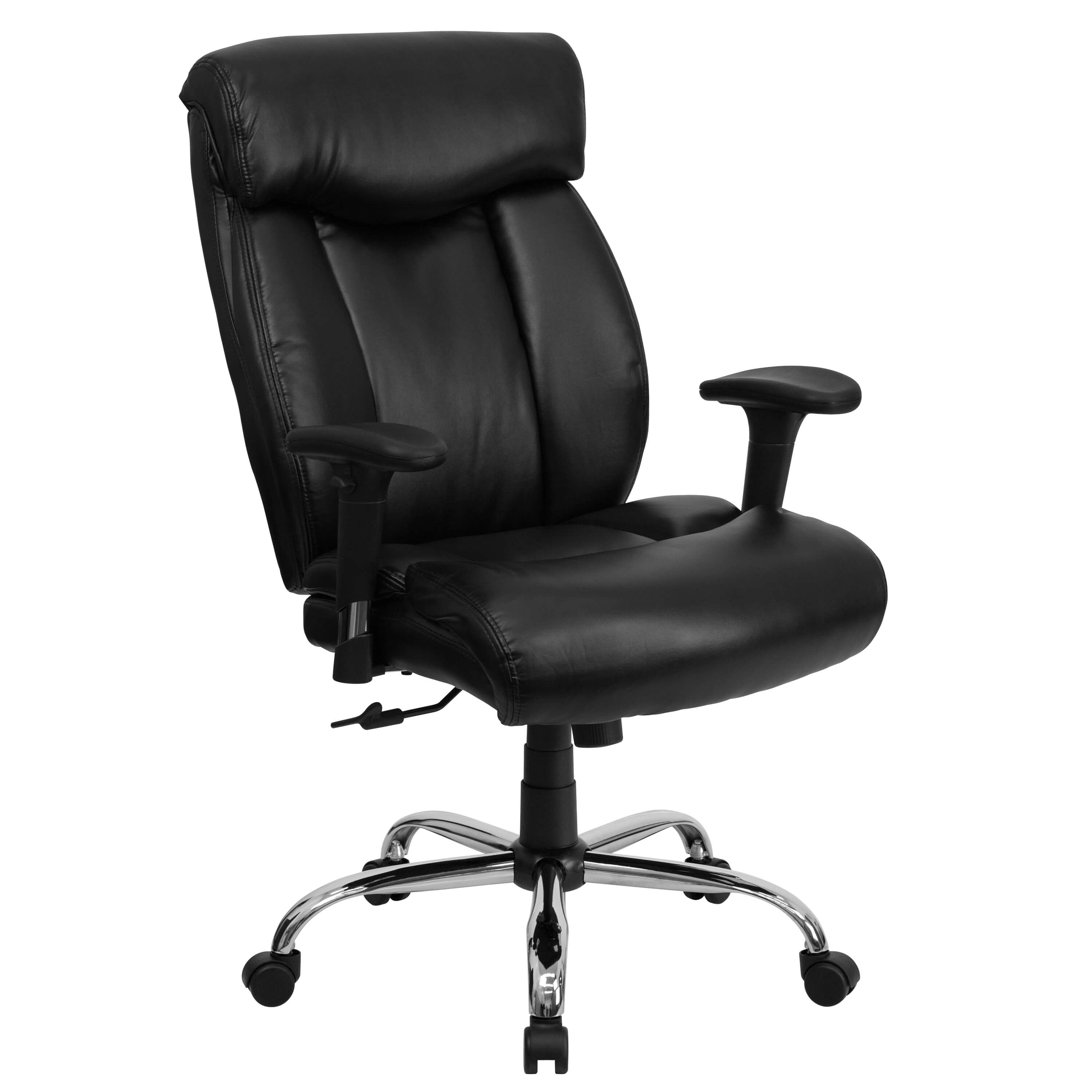 Big and tall executive office chairs CUB GO 1235 BK LEA A GG ALF