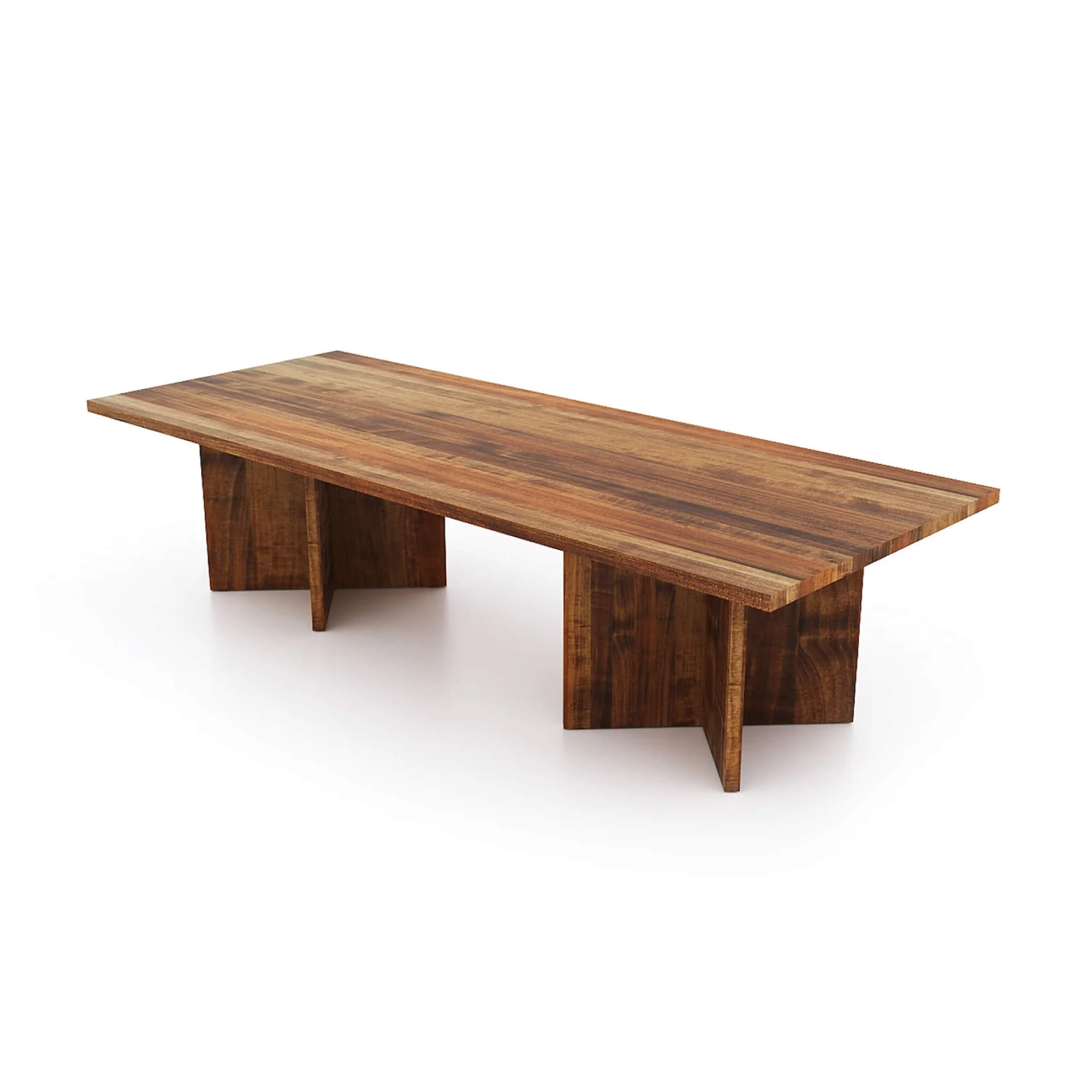 Conference room tables conference table id5 industrial conference table angle view chestnut