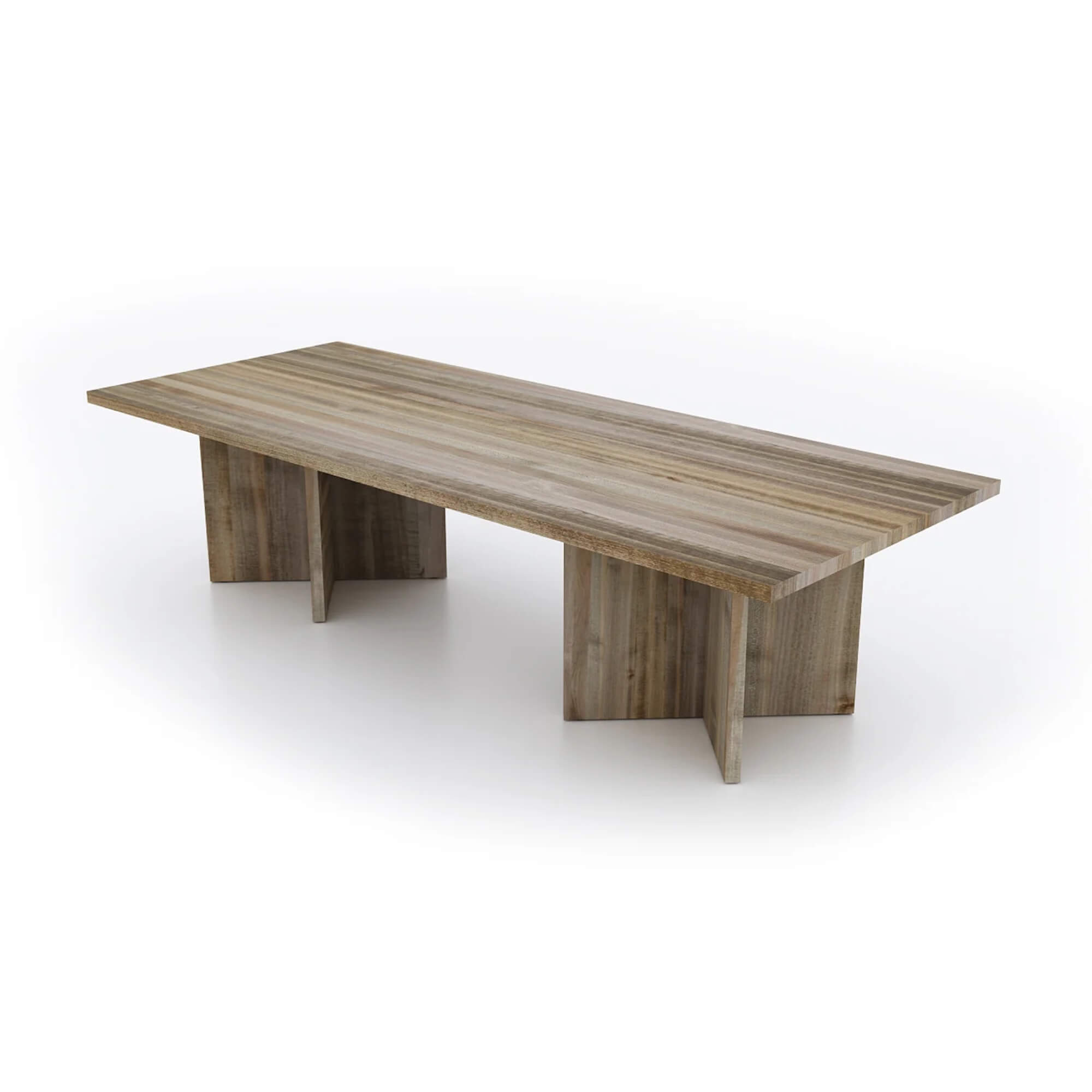 Conference room tables conference table id5 industrial conference table angle view wheathered oak