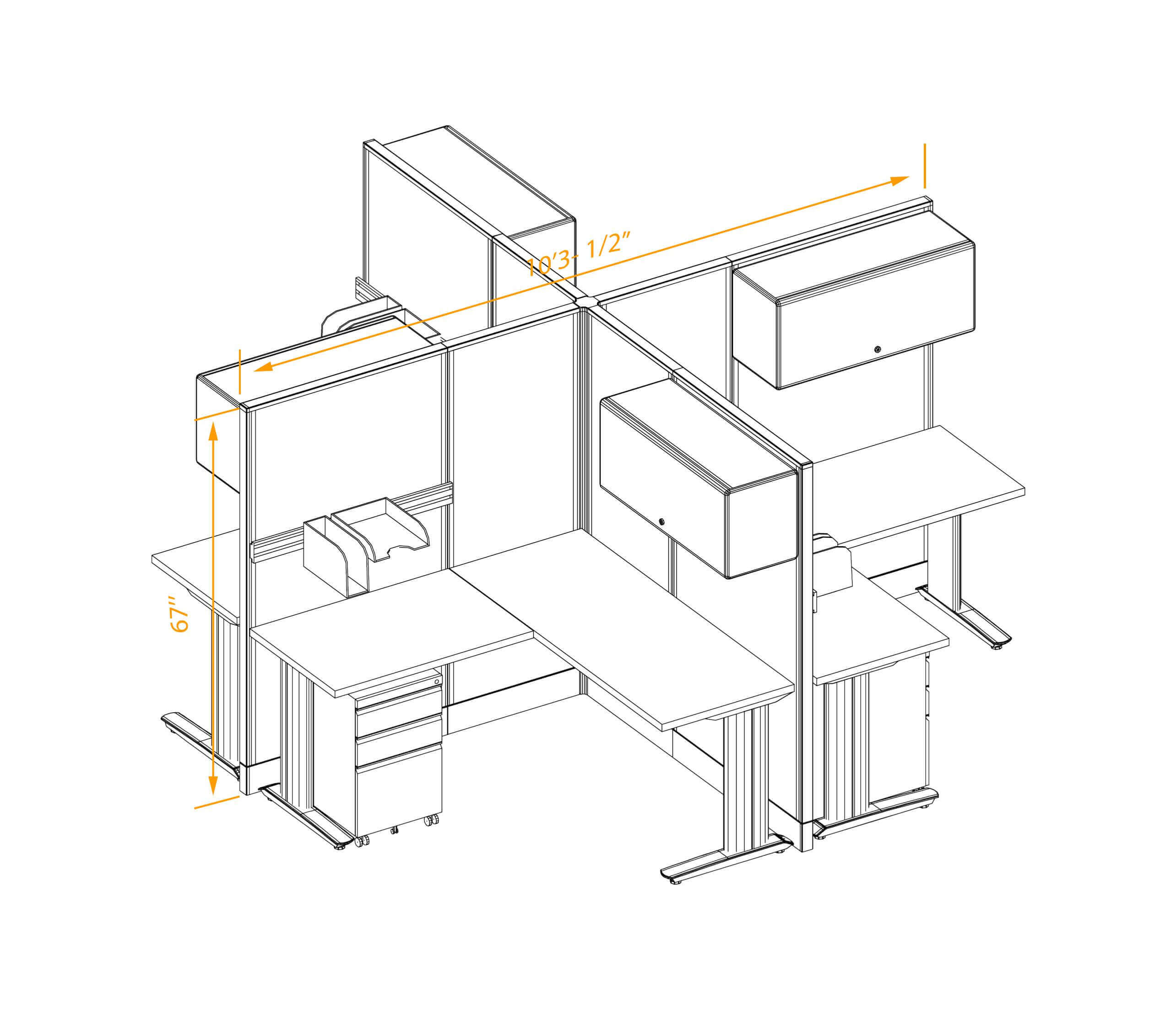 X cluster workstation non powered with storage dimensions