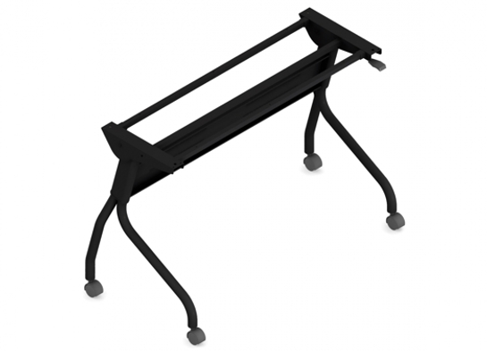 Flip top training table base 48W tungsten black Flip top training table base 48W tungsten black