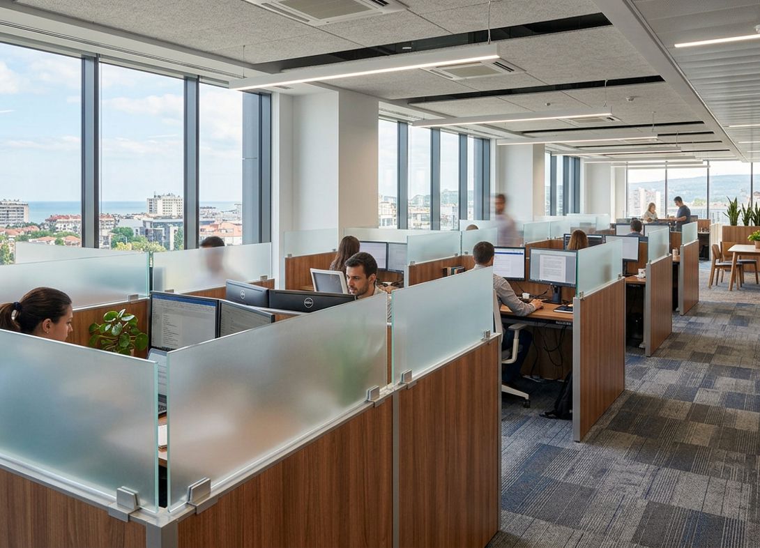 Frosted acrylic cubicle wall extender FA18H Frosted acrylic cubicle wall extender FA18H