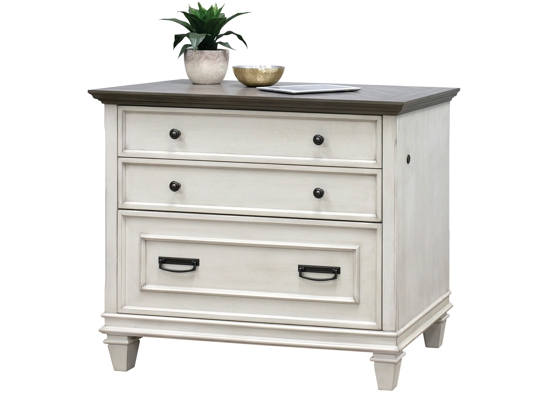 Home office ideas home office storage ideas antique white file cabinet angle view 1