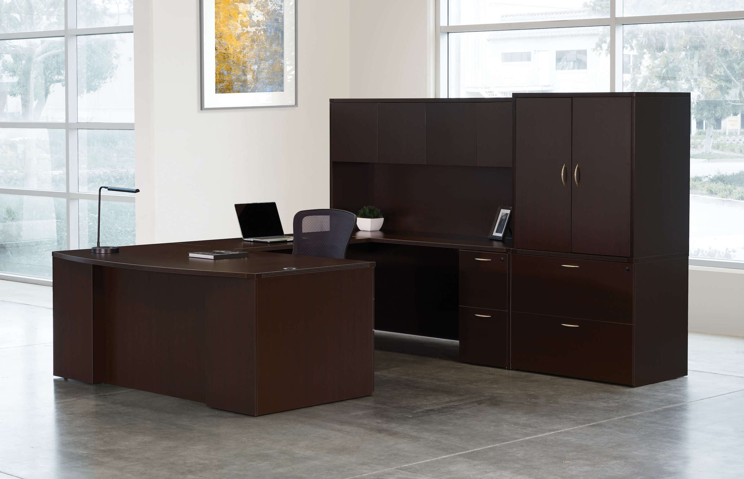 L shaped desk large l shaped desk modern l shaped desk with storage espresso space view 1 1