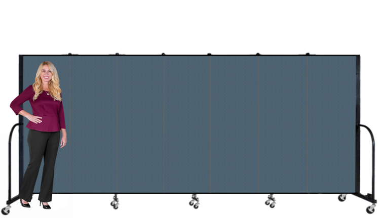 Mobile room dividers height