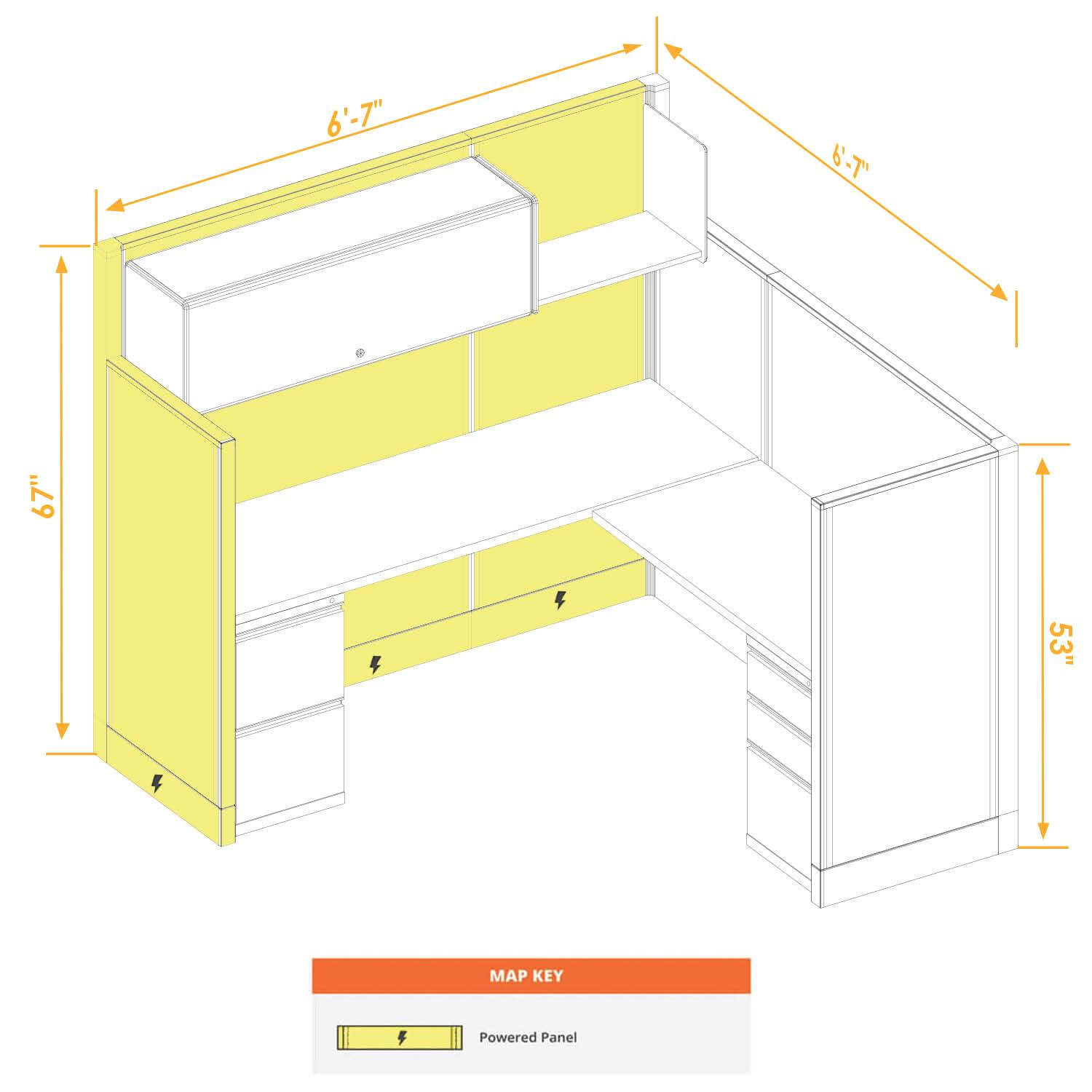 Modular furniture CUB 1 53 67 P 66 PSO2