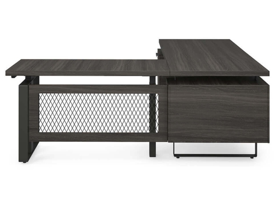 Sit and stand desk sit and stand corner desk standing desk ergonomic adjustable desk side view 1 1