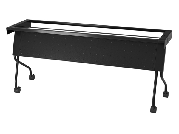 Training table base with modesty 6x2 black Training table base with modesty 6x2 black