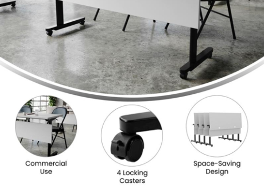 Training table with t leg 5x2 black 5 Training table with t leg 5x2 black 5