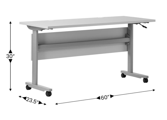 Training table with t leg 5x2 gray 6 Training table with t leg 5x2 gray 6