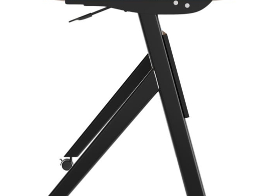 Training table with t leg 5x2 walnut black 14 Training table with t leg 5x2 walnut black 14