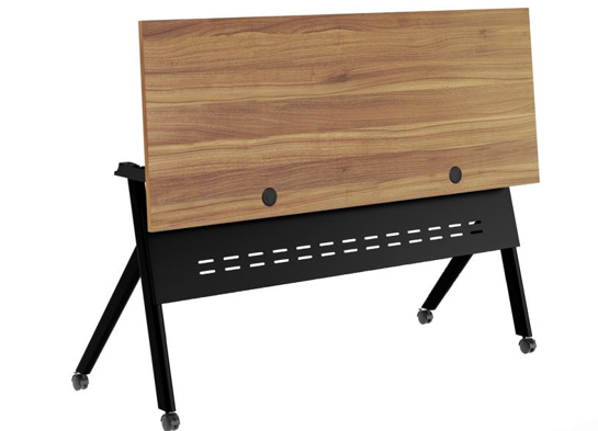 Training table with t leg 5x2 walnut black 7 Training table with t leg 5x2 walnut black 7