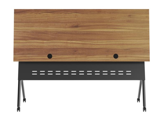 Training table with t leg 5x2 walnut black 8 Training table with t leg 5x2 walnut black 8