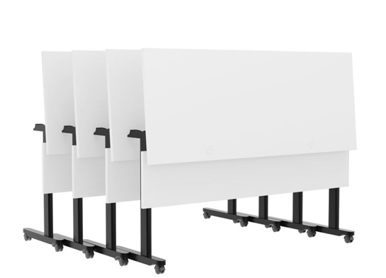 Training table with t leg 5x2 white black 12 Training table with t leg 5x2 white black 12