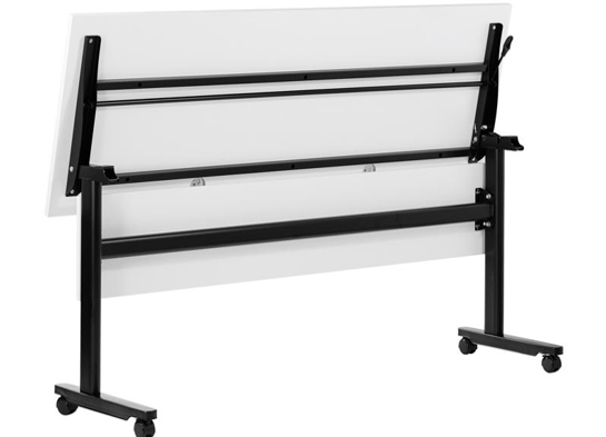 Training table with t leg 5x2 white black 9 Training table with t leg 5x2 white black 9