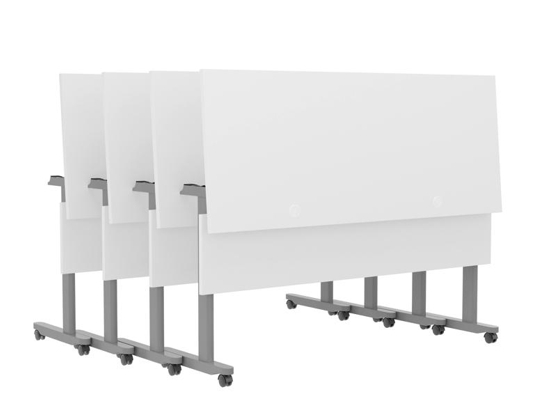 Training table with t leg 5x2 white grey 11 Training table with t leg 5x2 white grey 11