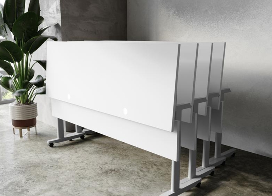 Training table with t leg 6x2 gray gray 2 Training table with t leg 6x2 gray gray 2