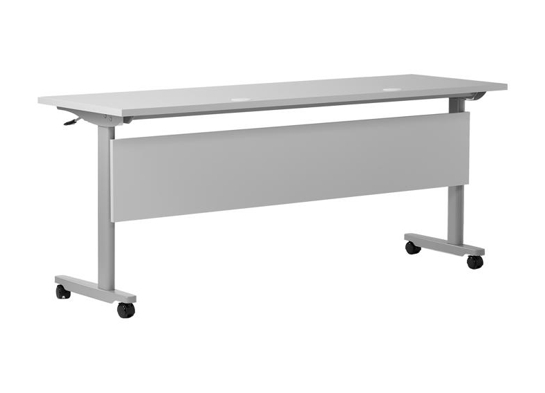 Training table with t leg 6x2 gray grey 4 Training table with t leg 6x2 gray grey 4