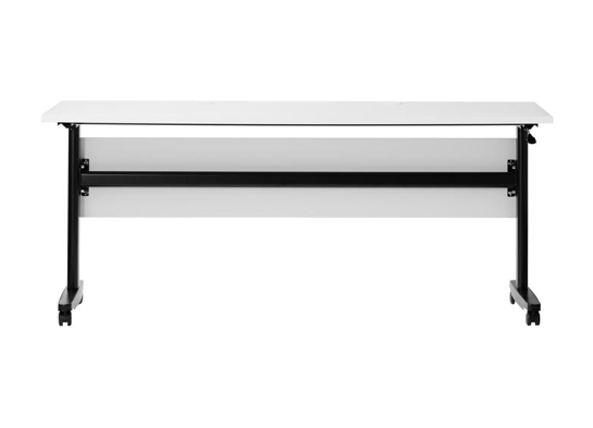 Training table with t leg 6x2 white black 10 Training table with t leg 6x2 white black 10