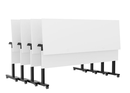 Training table with t leg 6x2 white black 11 Training table with t leg 6x2 white black 11