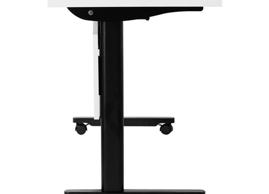 Training table with t leg 6x2 white black 14 Training table with t leg 6x2 white black 14