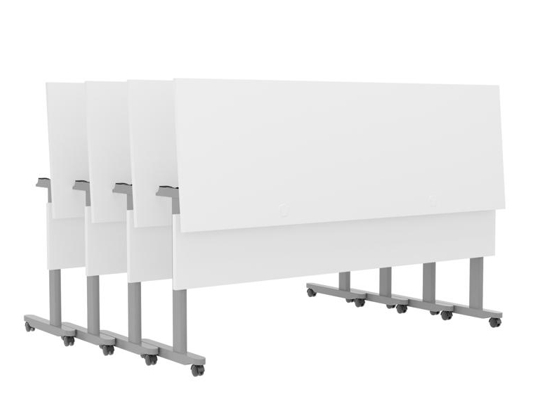 Training table with t leg 6x2 white gray 11 Training table with t leg 6x2 white gray 11