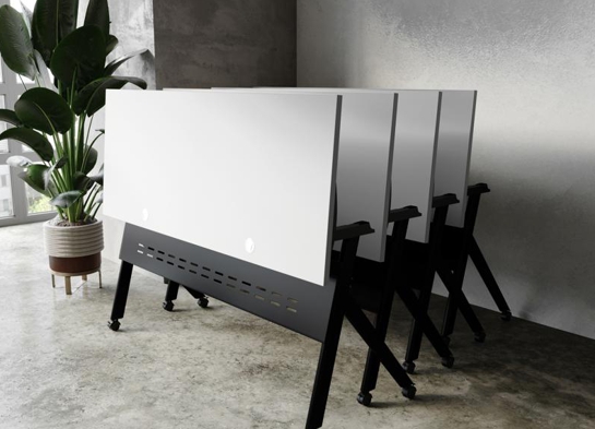 Training table with x leg 5x2 black 2 Training table with x leg 5x2 black 2
