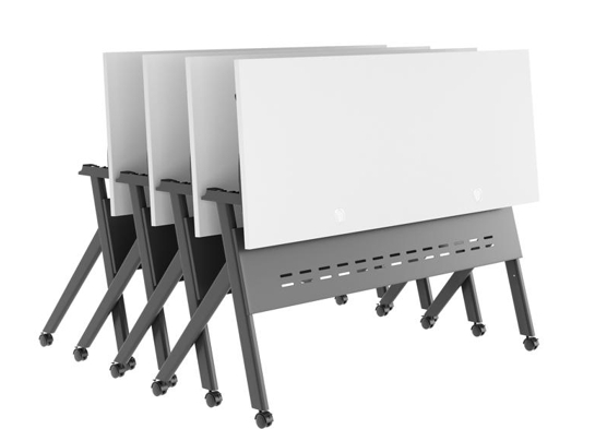 Training table with x leg 5x2 white gray 11 Training table with x leg 5x2 white gray 11