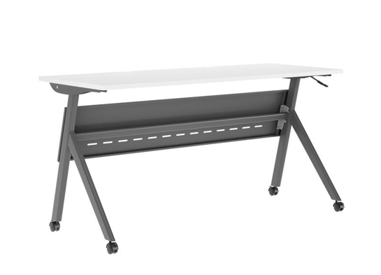 Training table with x leg 5x2 white gray 5 Training table with x leg 5x2 white gray 5