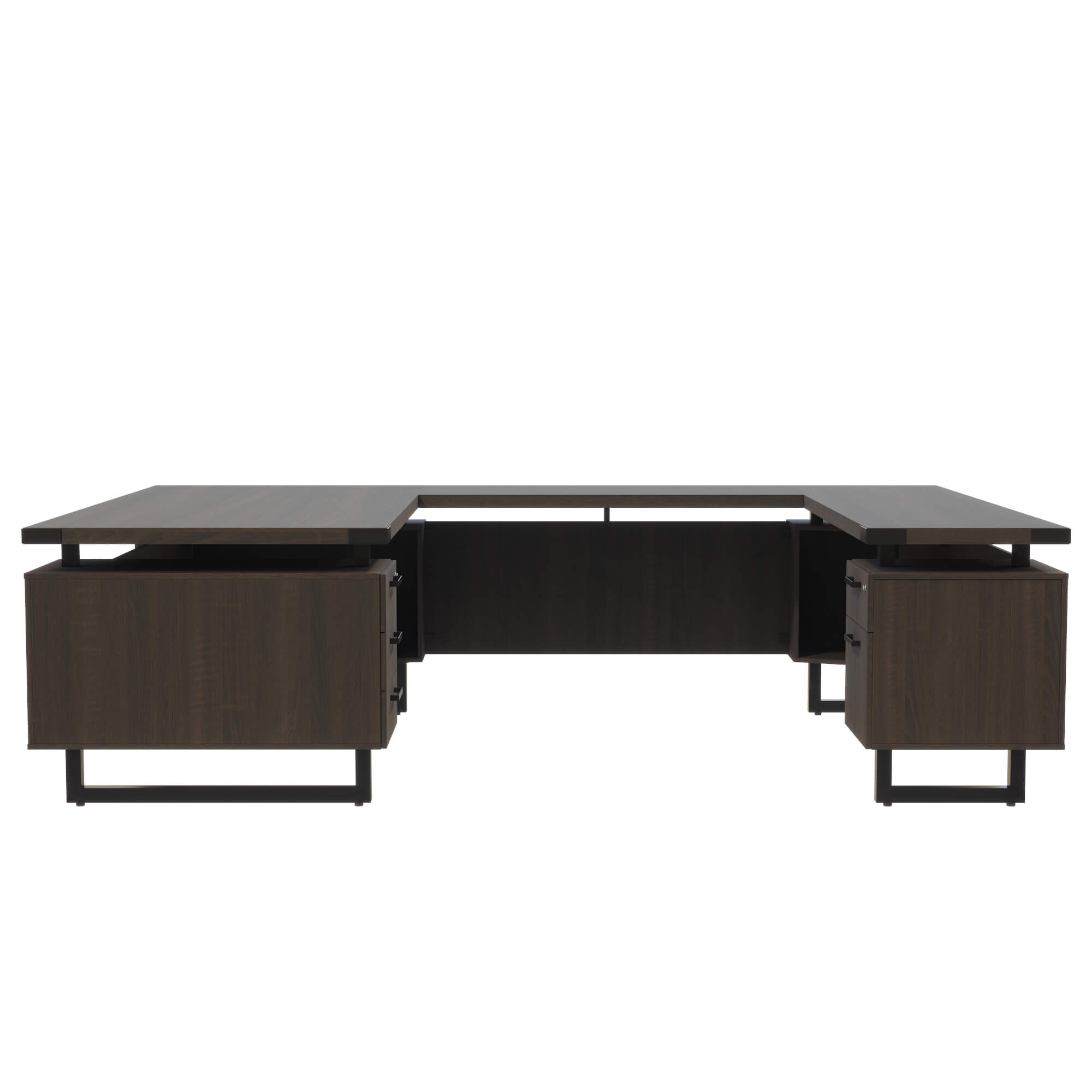 HO4 u shaped office desk CUB MRUSBF7236STO FAS front