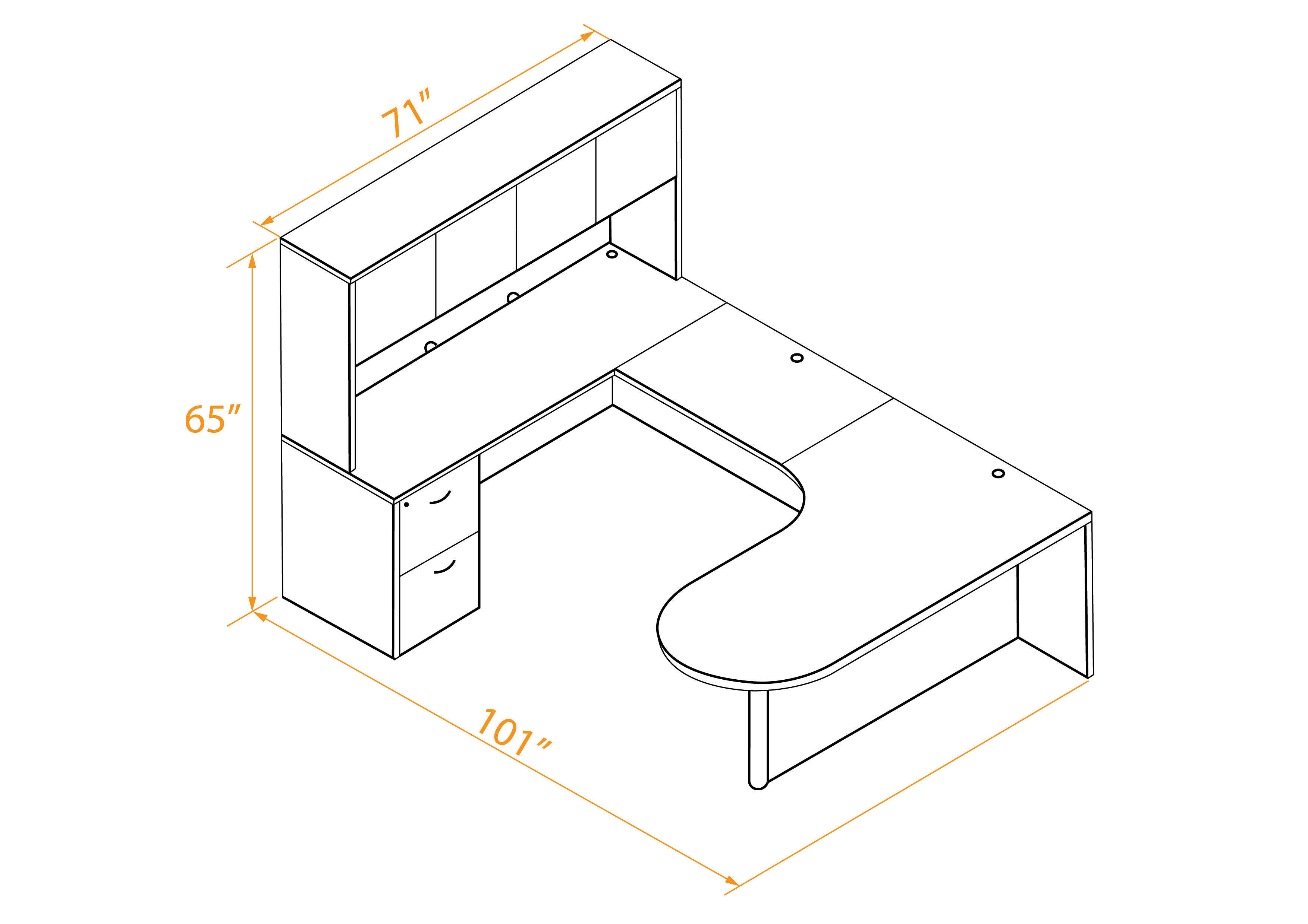 U shaped desk u shaped desk with hutch modern u shaped desk with hutch dimensions