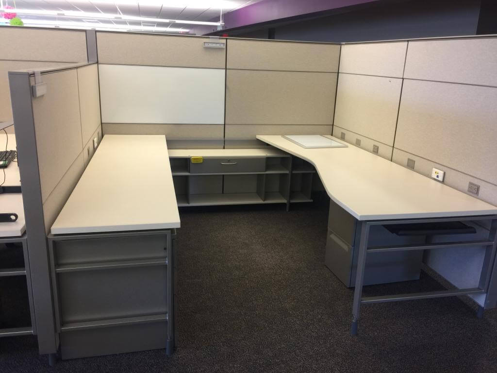 Used Office Cubicles HighLow Panels Herman Miller Canvas 8x8 Used
