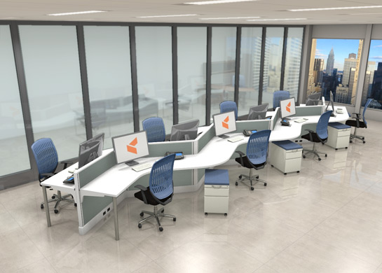 Office Furniture Workstations #V1